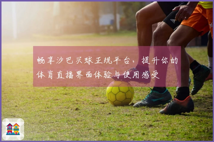 畅享沙巴买球正规平台，提升你的体育直播界面体验与使用感受